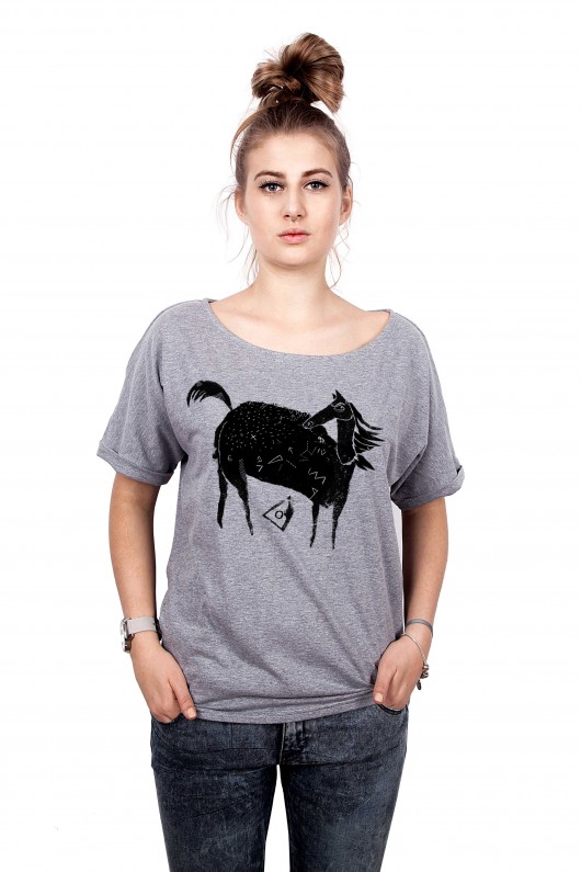 T-shirt damski 'koń' dziendobry