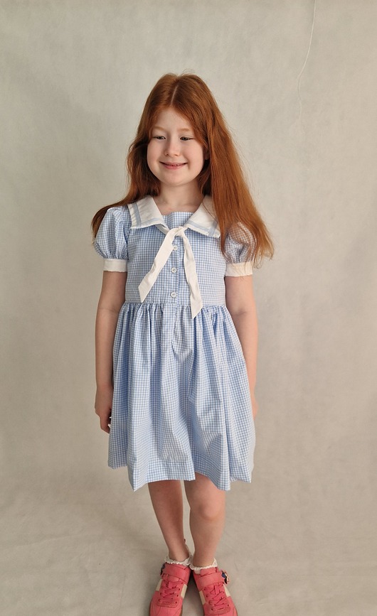 sukienki dla dziewczynki Sukienka Sailor w krateczkę