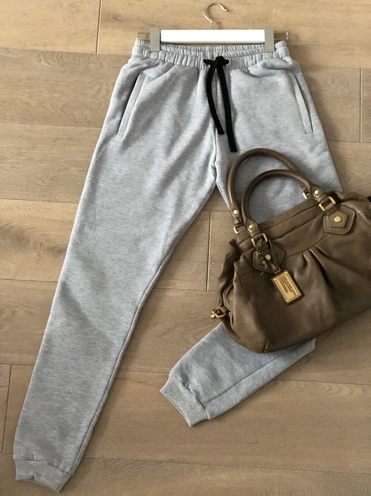 Jasnoszare spodnie unisex odCZAPY