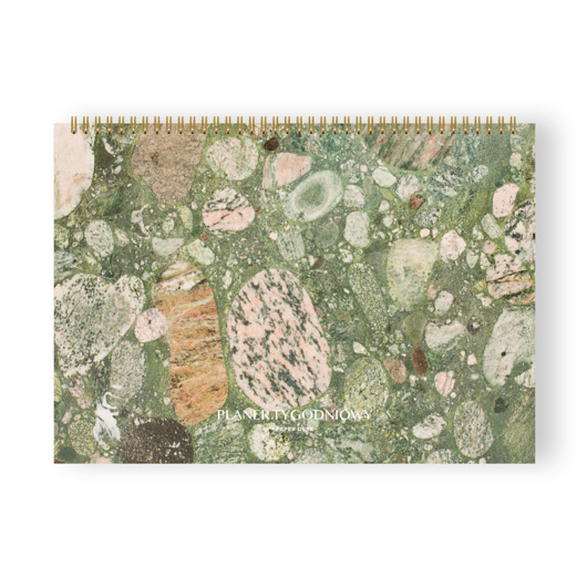 kalendarze i plannery Planer tygodniowy A4 na spirali Stone