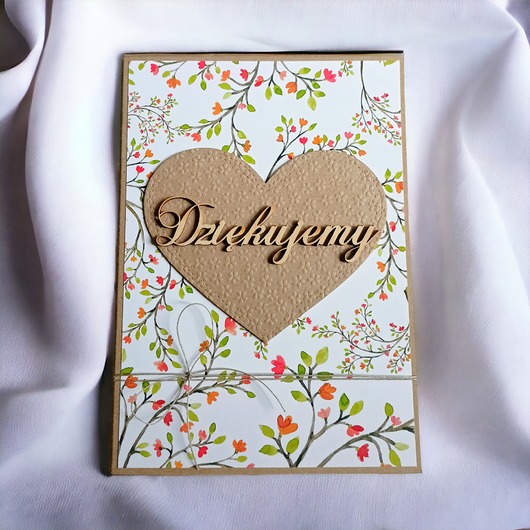 kartki scrapbooking Kartka A5 : DZIĘKUJEMY - podziękowanie