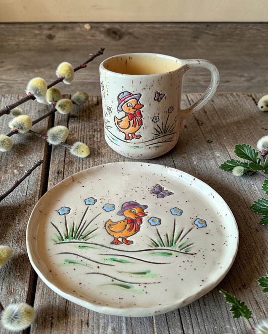 kubki Komplet wielkanocnych naczyń