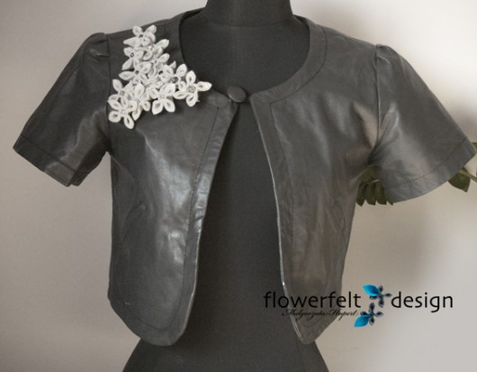 grafitowa z szarym FlowerFelt Design