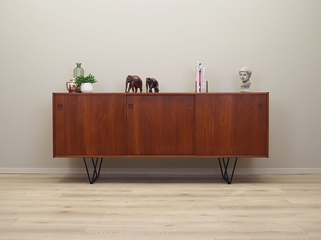 komody i szafki Sideboard tekowy, duński design, lata 70, produkcja: Dania