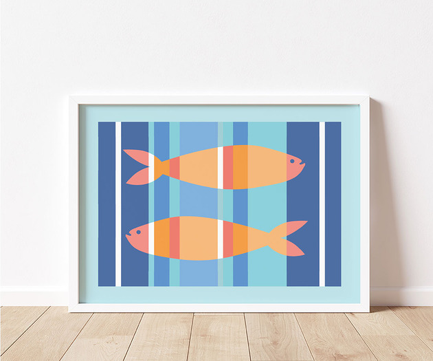 plakaty Plakat do pokoju dziecka, rybki
