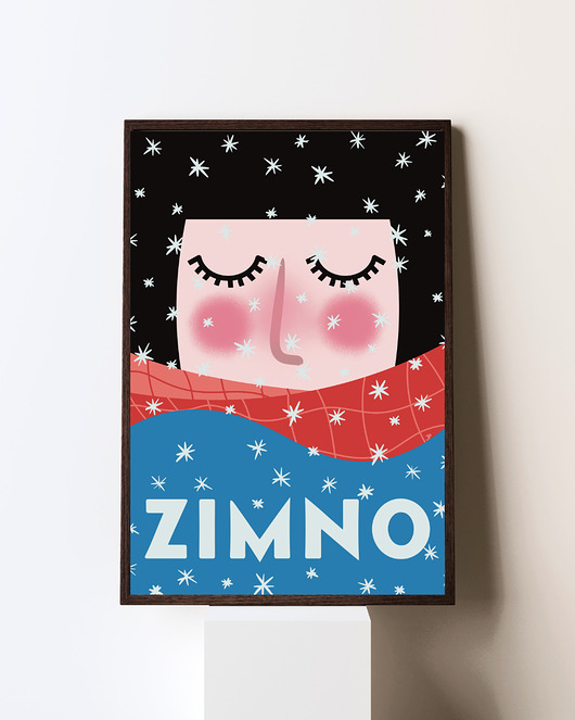 plakaty Plakat Zimno