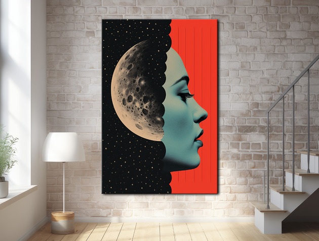 plakaty Pył księżycowy - Plakat - Druk - Kolaż, Abstrakcja, Surrealizm, Loft #6