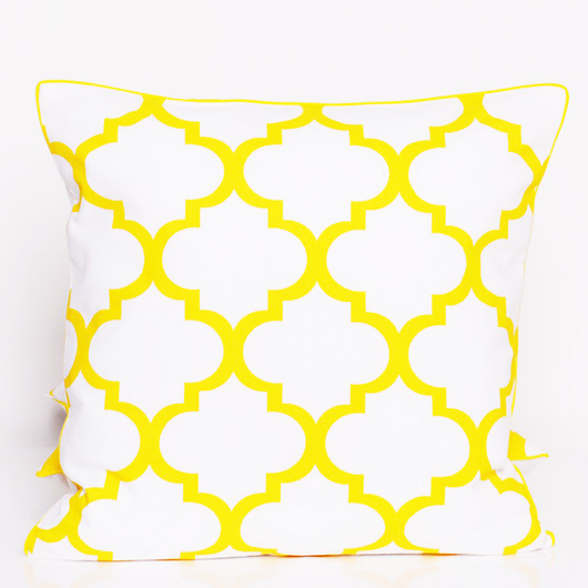 Poduszka FRESH YELLOW-WHITE 50x50cm Majunto