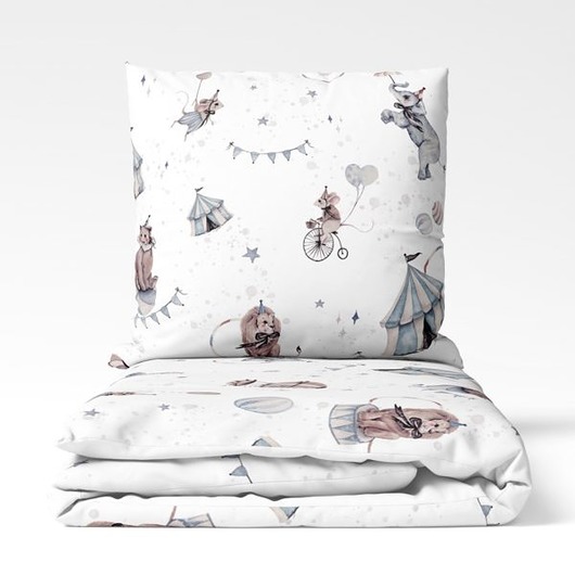 kocyki, kołderki, pościel dla dzieci Komplet pościeli Baśniowy Cyrk 140x200 PZ