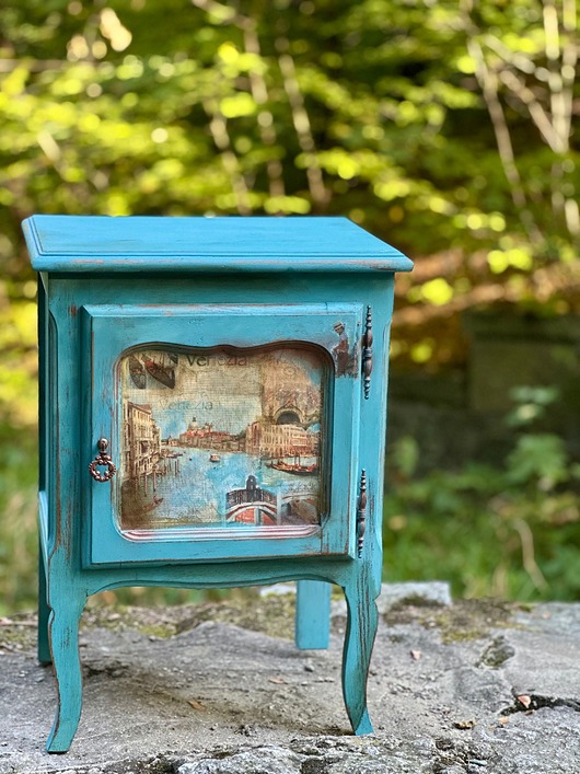 szafki Ręcznie malowana szafka, mebel z duszą, romantyczna , Wenecja , vintage