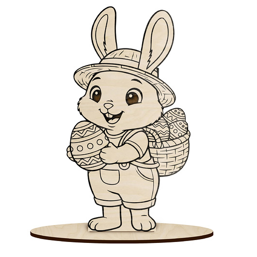 ozdoby wielkanocne Zajączek Wielkanocny Figurka Ozdoba STOJĄCA do Koszyczka Prezent dla Dzieci