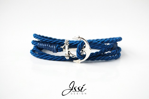 biżuteria męska Bransoletka męska ANCHOR BLUE