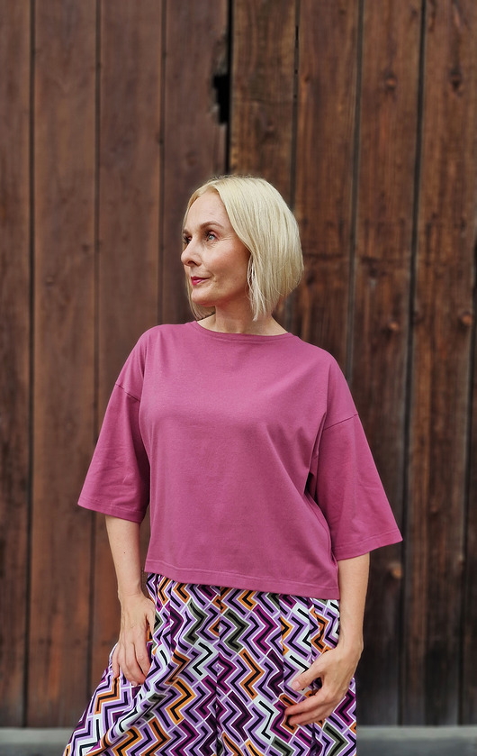 t-shirt damskie Bluzka CUBE - Jagoda ze śmietaną
