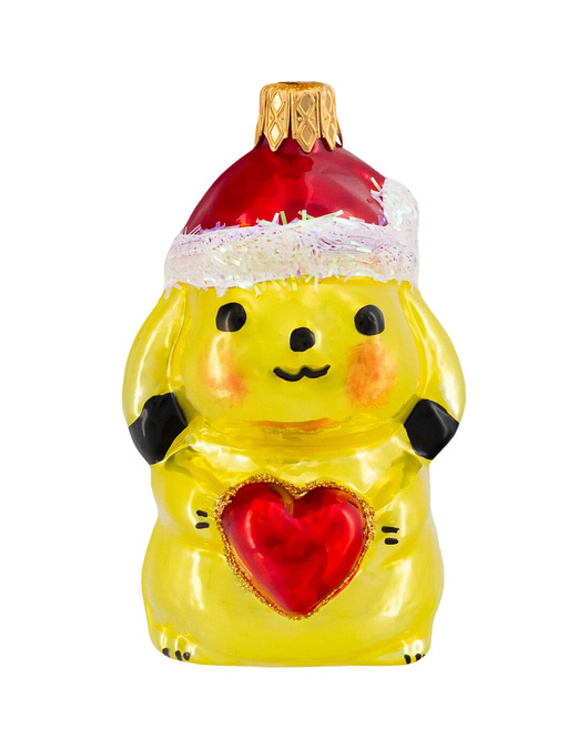 bombki Bombka choinkowa szklana ręcznie malowana: Pikachu z sercem