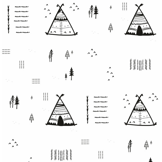 Tapeta dziecięca  Teepee Tent Humpty Dumpty Room Decoration