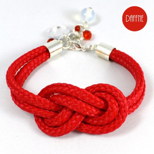 Red Loop Rope with Opal by Daffne LOVINA PRINTS