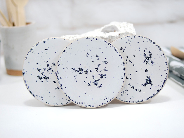 podkładki do kuchni Ceramiczne podkładki pod kubek - marmur