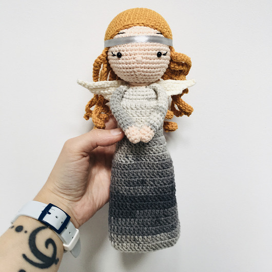 lalki Anioł stróż lalka maskotka szydełkowa handmade