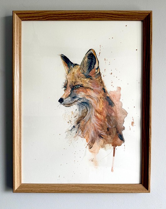 obrazy Ręcznie malowany obrazek "Lis"