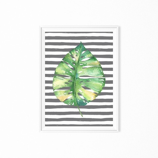Plakat tropical leave  myscandi