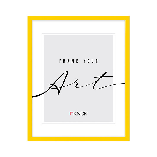 ramki na zdjęcia Ramka na zdjęcie 40x50 cm żółta