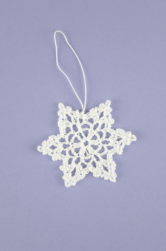 ozdoby choinkowe Śnieżynka na choinkę 7 cm