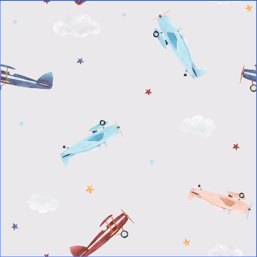 tapety i naklejki ścienne Tapeta Samoloty-szare