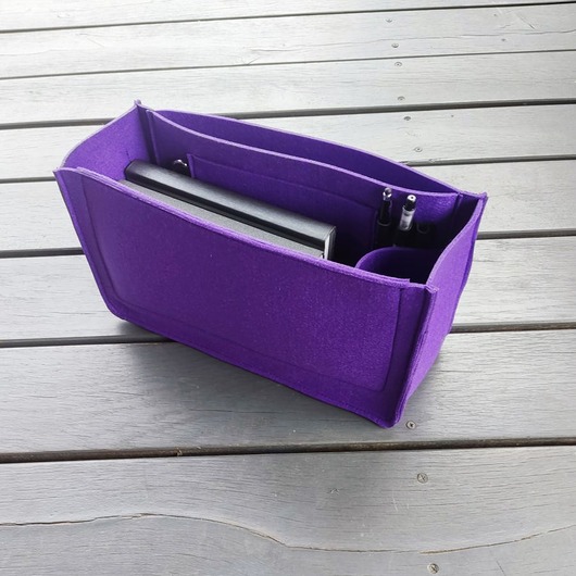 torby na ramię Organizer filcowy do torebki shopper i uchwytem na butelkę
