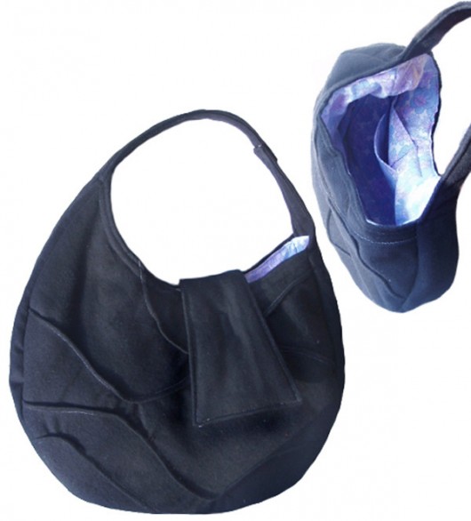 torba  - fiolet w czerni - elfagado