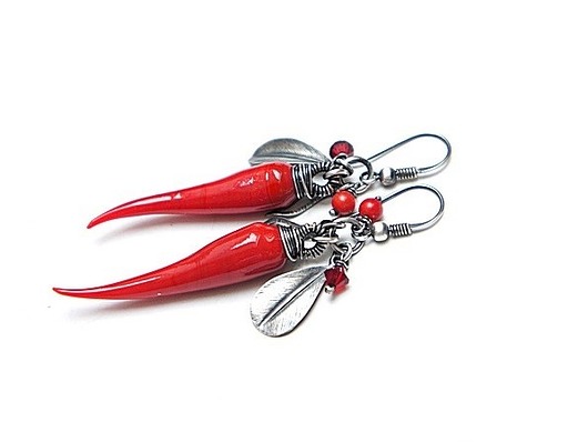 kolczyki wire wrapping Chili vol. 15 - kolczyki