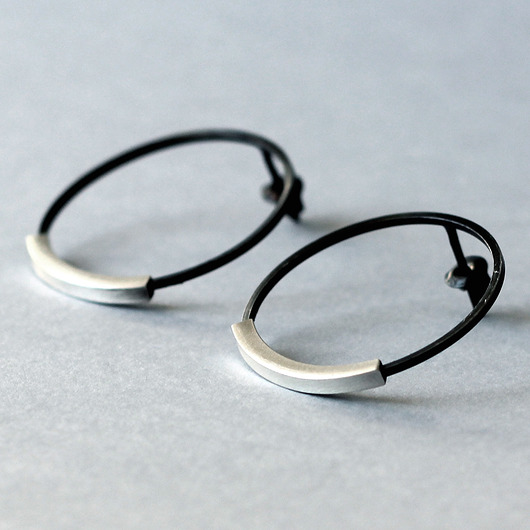 kolczyki wire wrapping Duże srebrne minimalistyczne kolczyki koła