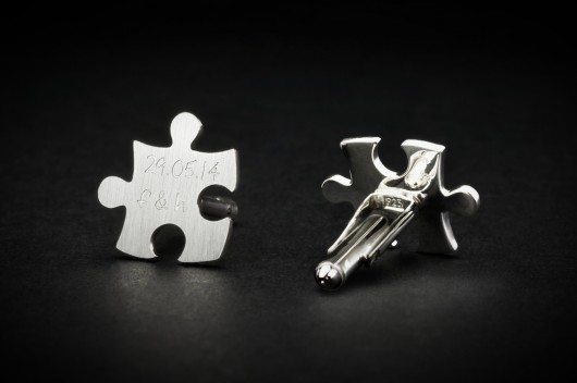 Personalizowane spinki do mankietów PUZZLE FeinFein