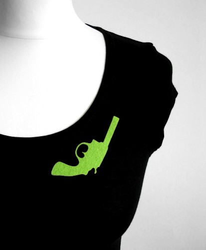 felt gun... felt label