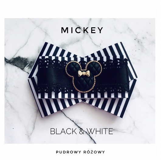 broszki Brosza Black & White MICKEY  Hit! 1szt