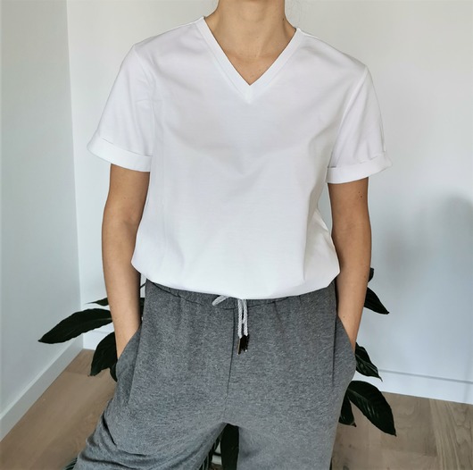 t-shirt damskie Basic T-shirt 100% SUPIMA COTTON