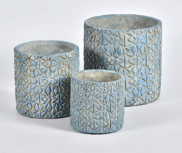 Doniczka, osłonka Włoskie Niebo, ceramika, 15 cm Home Design