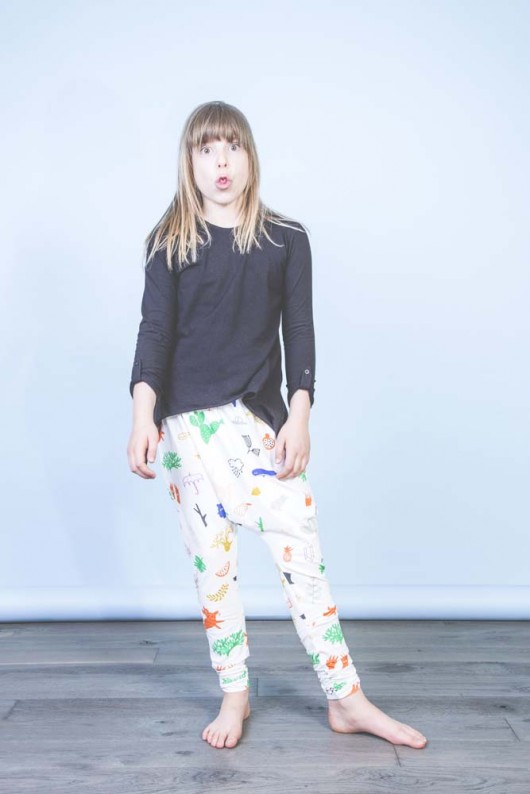 HAREM PANTS - summer print  Kółko Krzyżyk