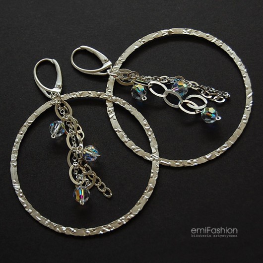 kryształ Swarovski Crystal AB w okręgach MAREMI Jewelry