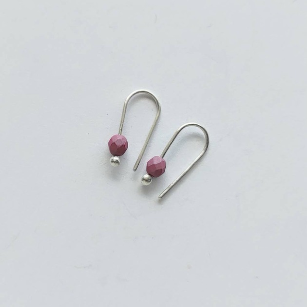 kolczyki z kamieniami Kolczyki OKRĄG