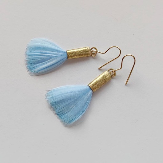 kolczyki z piórami PIÓRKO kolczyki