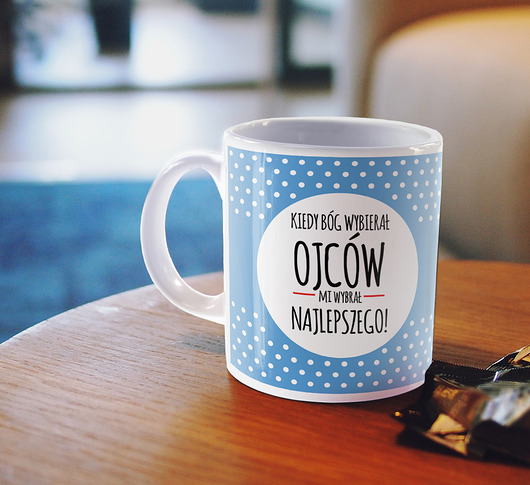Kubek z nadrukiem - Kiedy Bóg wybierał Ojców AllbagAllprints