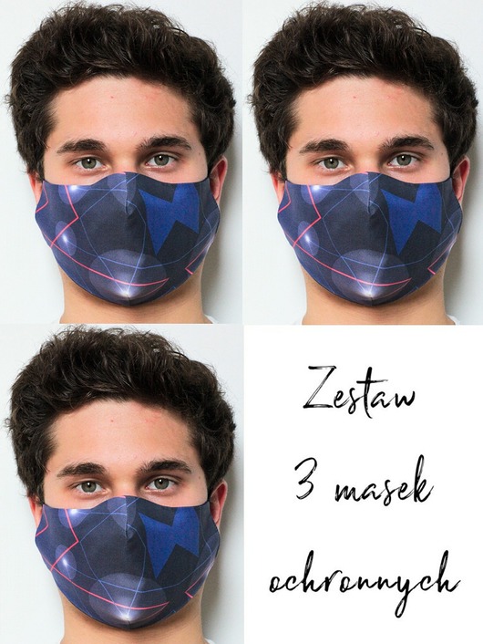 maseczki ochronne 3szt. masek ochronnych-grafika