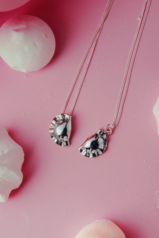 wisiory Pieróg naszyjnik srebro