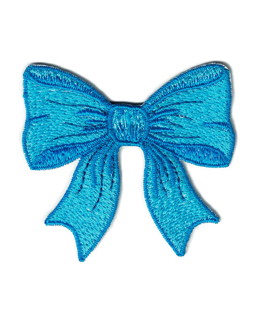 naszywki na ubrania Naszywka naprasowanka KOKARDA NIEBIESKA termo haft dziecięca 5,8 x 5,5cm