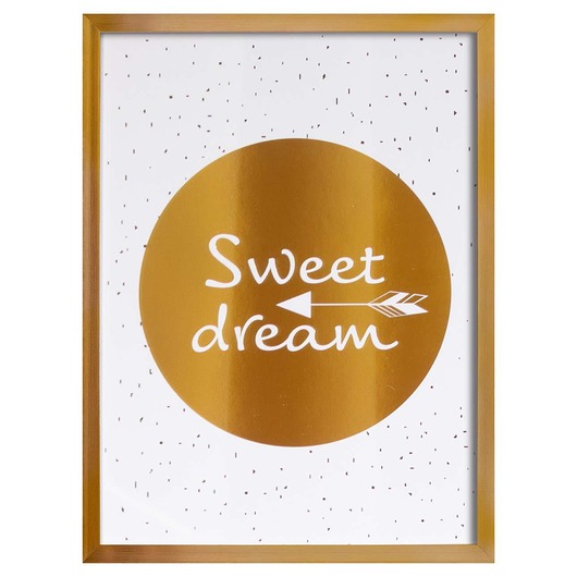 obrazy i plakaty do pokoju dziecięcego Obrazek Funny Band sweet dream 30x40cm