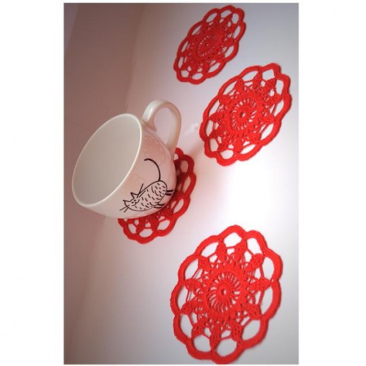 Red Tea - podkładki pod kubki Quality Studio