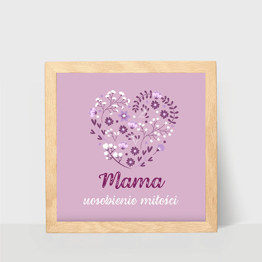 plakaty Plakat 20x20 dla mamy, prezent na Dzień Matki, z podziękowaniem