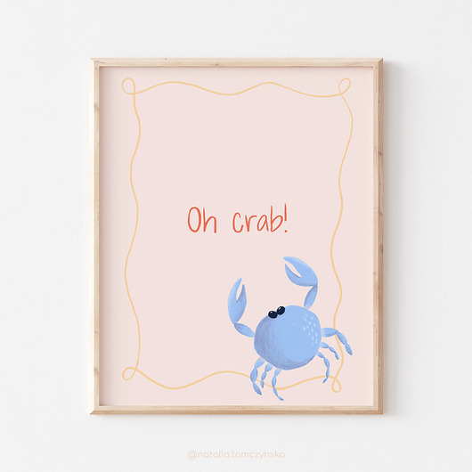 plakaty Plakat Oh Crab!