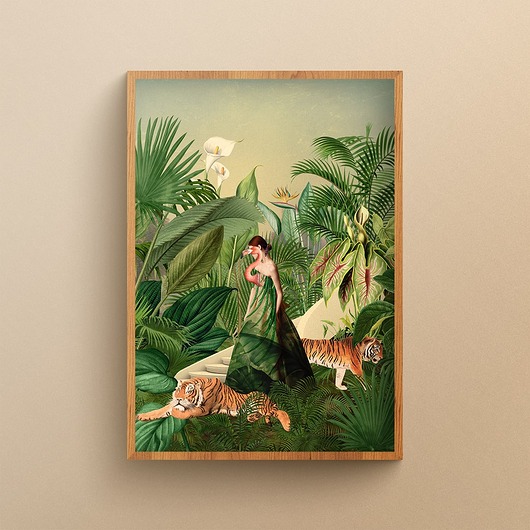 plakaty Plakat W objęciach natury, gdzie czas nie istnieje