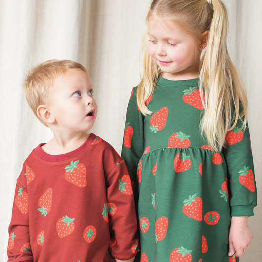 bluzy dla dziewczynki Bluza dziecięca bordowa truskawkowa